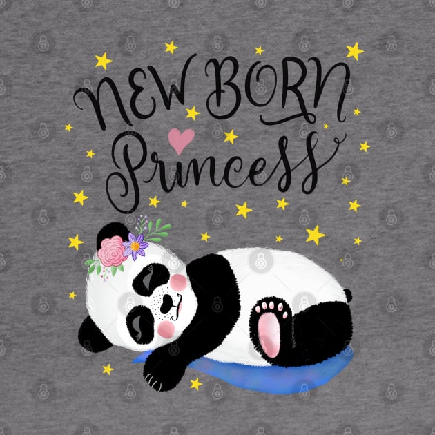 Baby Panda for girls by CalliLetters